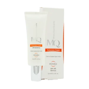 کرم ضد آفتاب بی رنگ فاقد چربی SPF 50 ام کیو 55 میل