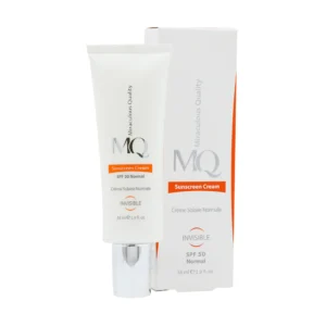 کرم ضد آفتاب SPF 50 بی رنگ پوست نرمال ام کیو  55 میل