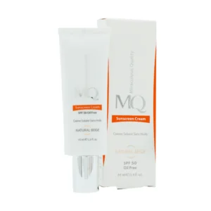 کرم ضد آفتاب فاقد چربی بژ طبیعی SPF 50 ام کیو 55 میل